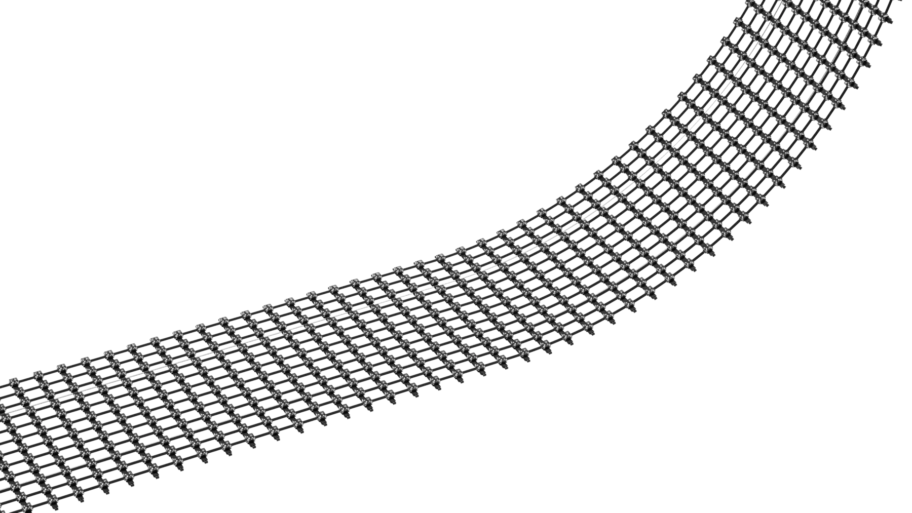 Estrutura flexível de LED mesh